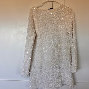 H&M Cream/Ivory Sequin dress
